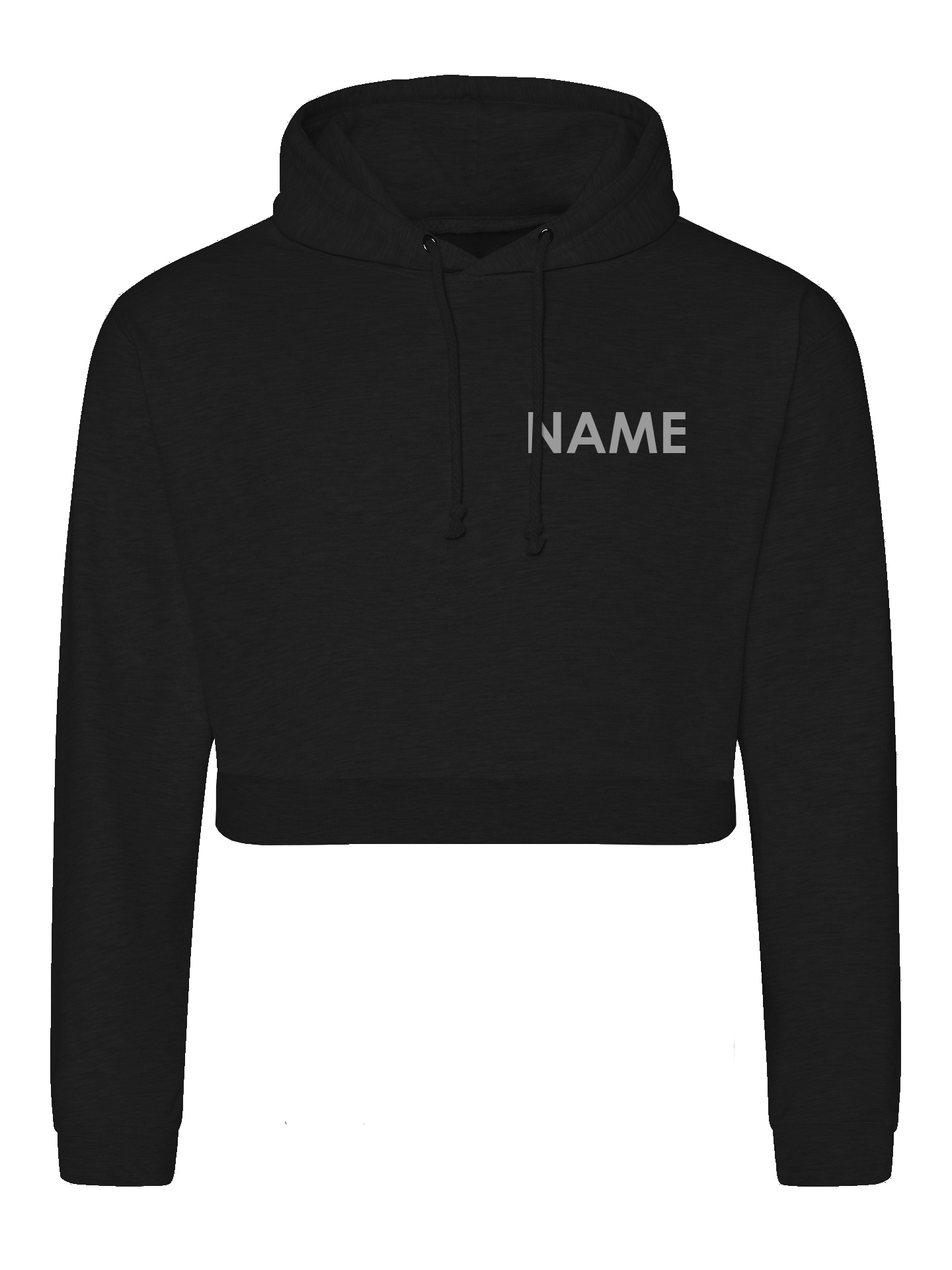Flitecrew Trampoline & Cheer Club Black Cropped Hoodie - Image 2