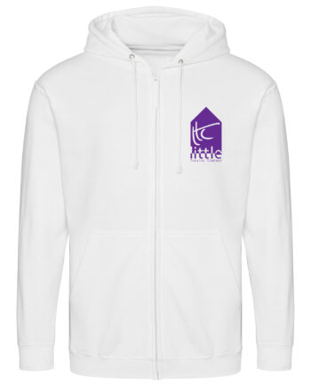 Little Theatre Company White Zipped Hoodie