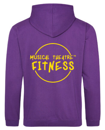 Musical Theatre Fitness Plain Print Purple Pullover Hoodie