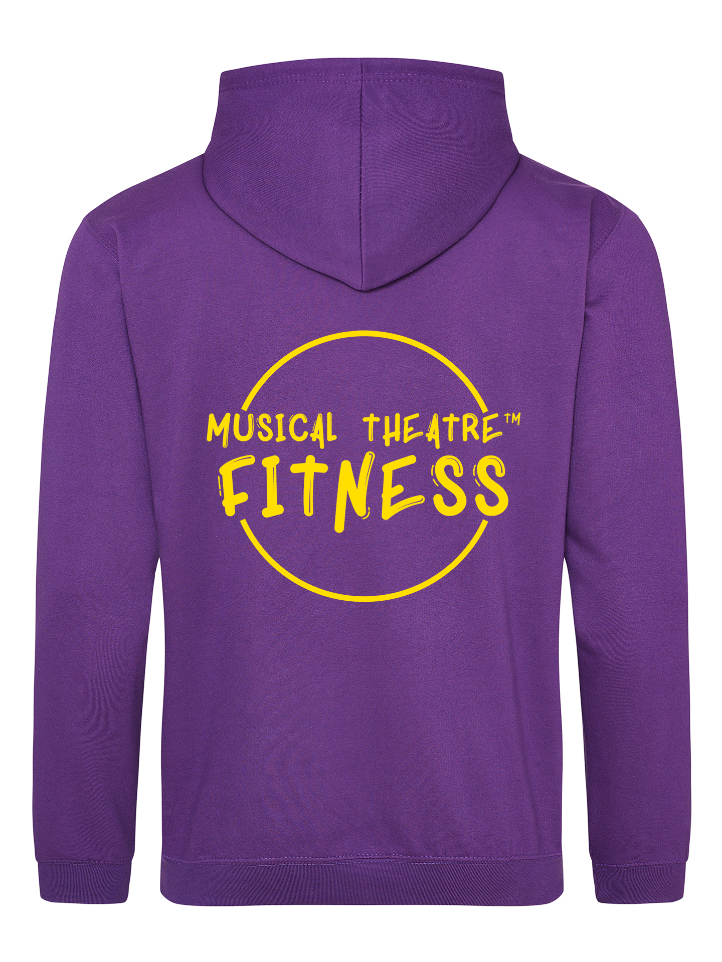 Musical Theatre Fitness Plain Print Purple Pullover Hoodie
