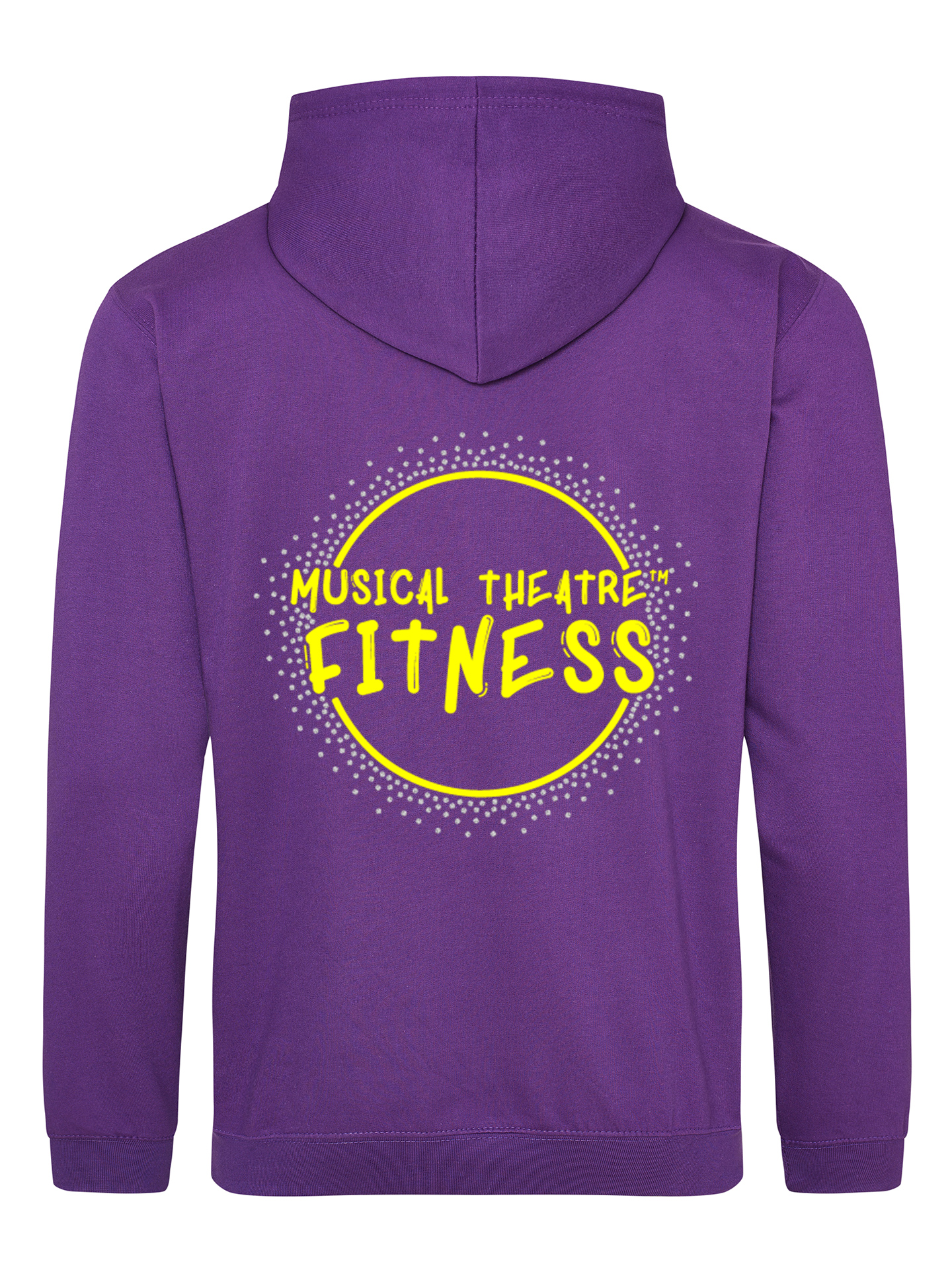 Musical Theatre Fitness Glitter & Rhinestone Purple Pullover Hoodie - Image 2