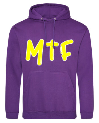 Musical Theatre Fitness Glitter & Rhinestone Purple Pullover Hoodie