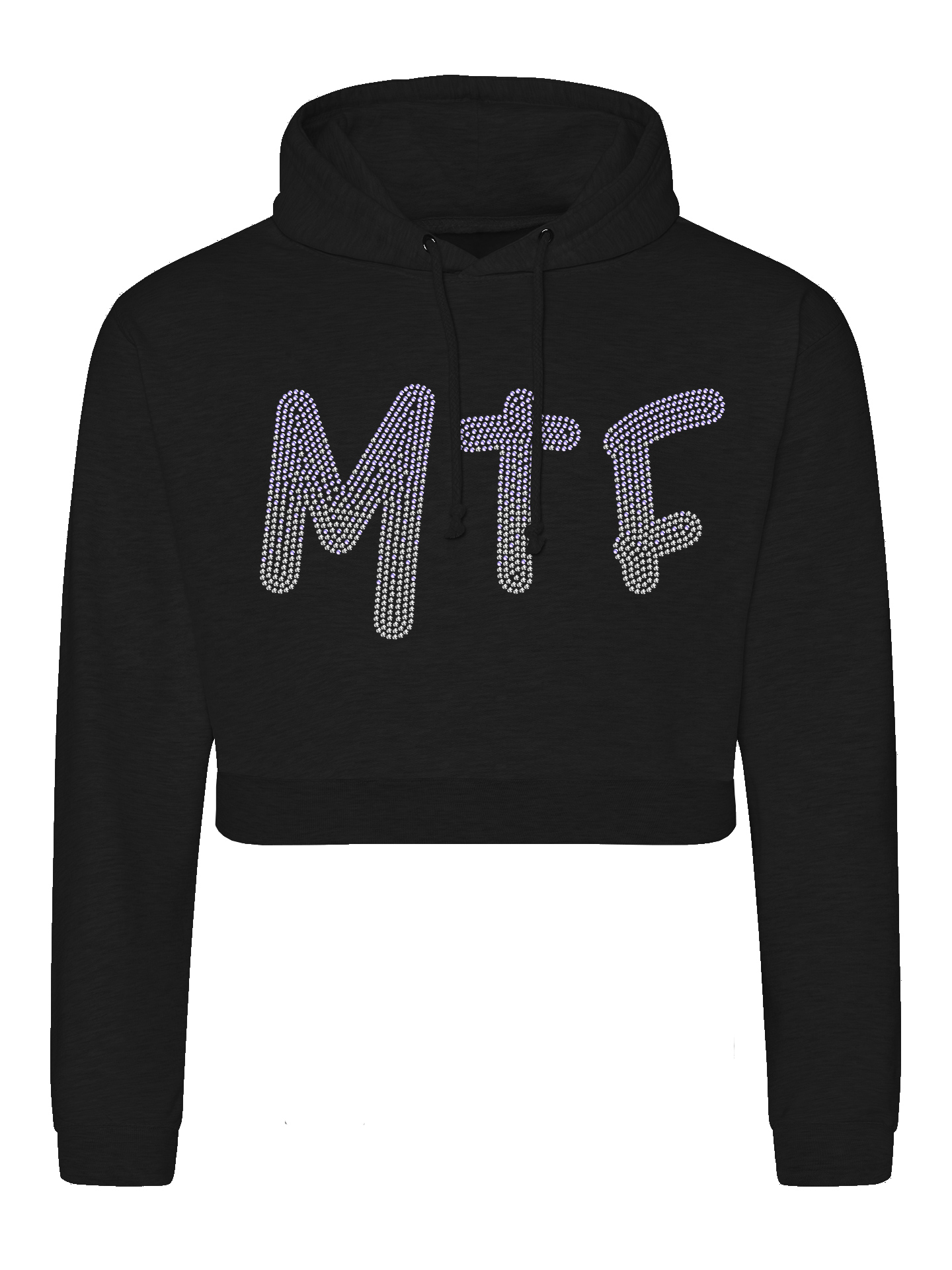 Musical Theatre Fitness Full Rhinestone Cropped Hoodie