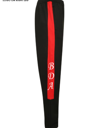 BDA Black And Red Tracksuit Bottoms