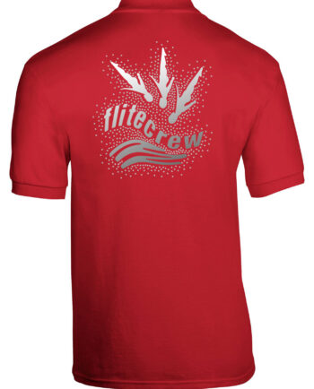 Flitecrew Trampoline & Cheer Club Red Polo Shirt