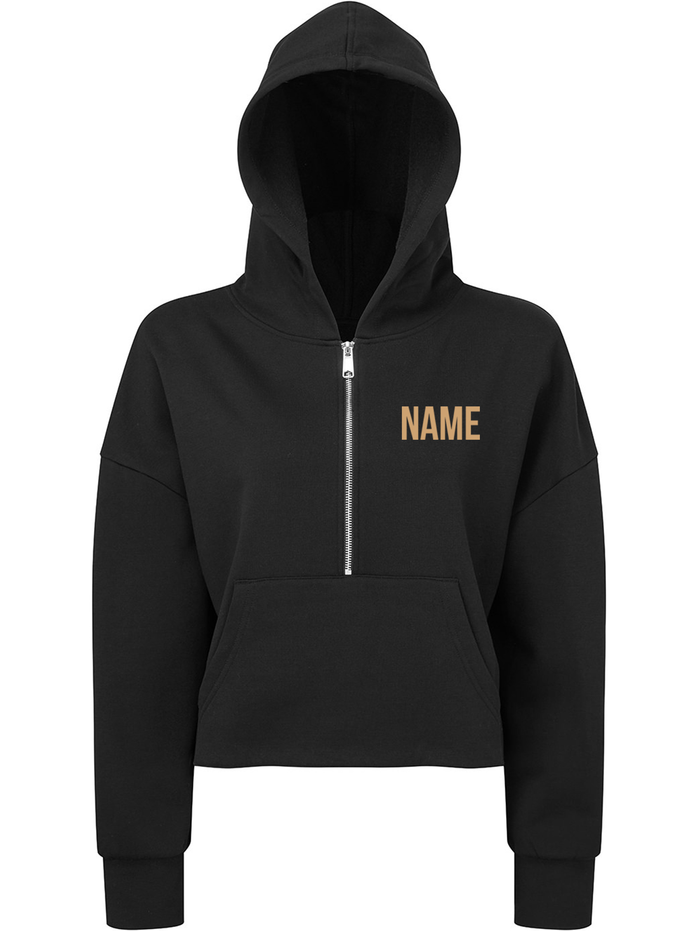 Western Warriors 1/2 Zip Cropped Hoodie - Image 2