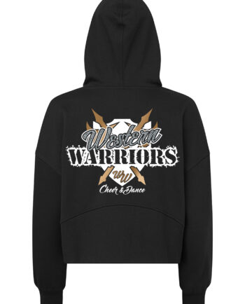 Western Warriors 1/2 Zip Cropped Hoodie