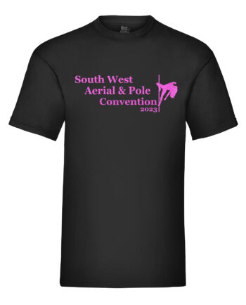 The South West Aerial & Pole Convention 2023 Pole Dancer Slash Back T-Shirt