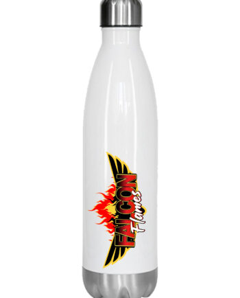 Falcon Flames White Water Bottle