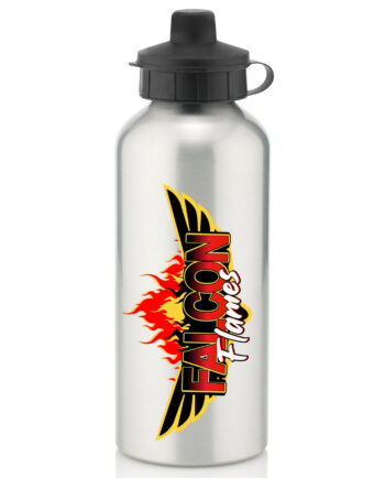 Falcon Flames Silver Water Bottle