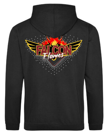 Falcon Flames Zipped Hoodie