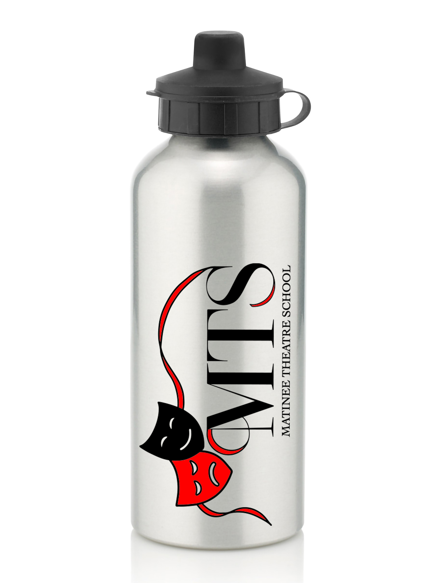Matinee Theatre School Silver Water Bottle