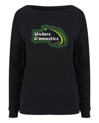 Wickers Gymnastics Rhinestone Slouch Sweatshirt