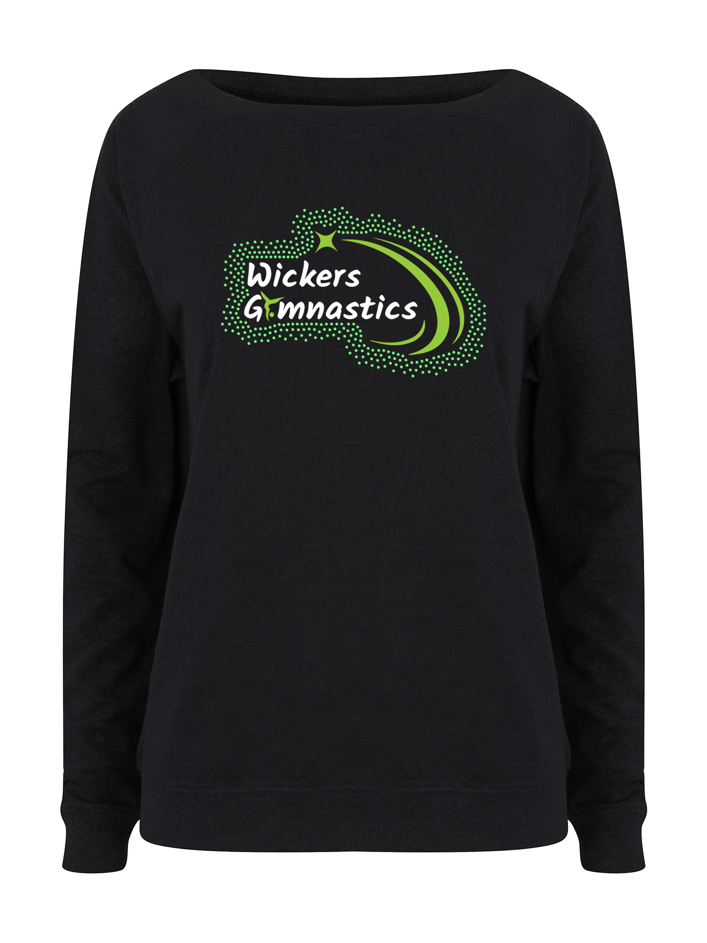 Wickers Gymnastics Rhinestone Slouch Sweatshirt