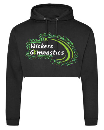 Wickers Gymnastics Rhinestone Cropped Hoodie