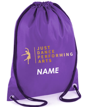 Just Dance Performing Arts Purple Gym Bag