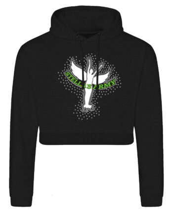 Stella's Army Cropped Pullover Hoodie