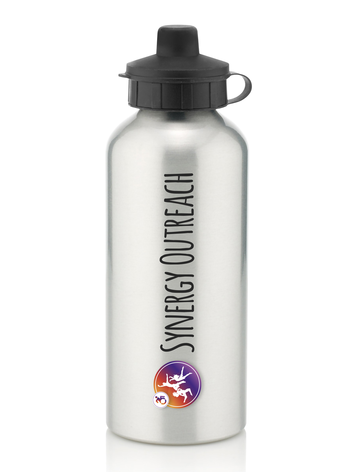 Synergy Outreach Silver Water Bottle