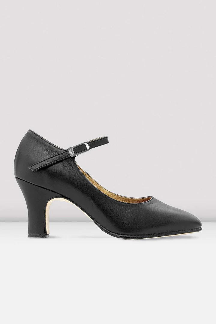 Reynolds Performing Arts Ladies Chord Ankle Strap Leather Character Shoes