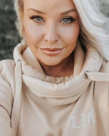 Cross Neck Rhinestone Initial Hoodie
