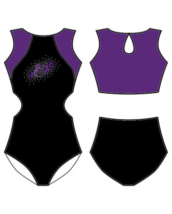 Free Spirit Academy Custom Onyx Lycra Leotard - **CUSTOM LYCRA 6-8 WEEK LEAD TIME**