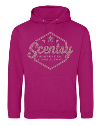 Authorized Scentsy Vendor Sparkle Festival Fuchsia Pullover Hoodie