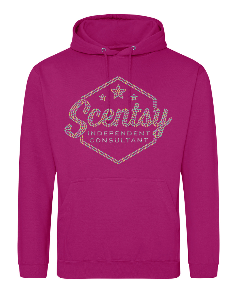 Authorized Scentsy Vendor Sparkle Festival Fuchsia Pullover Hoodie