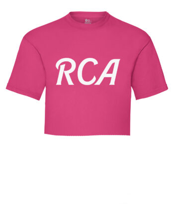 Raie Copp Academy Cropped Hot Pink T-Shirt