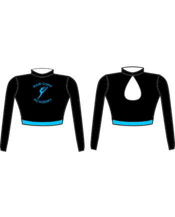 Raie Copp Academy Turtle Neck Custom Lycra Crop Top - **CUSTOM LYCRA 6-8 WEEK LEAD TIME**