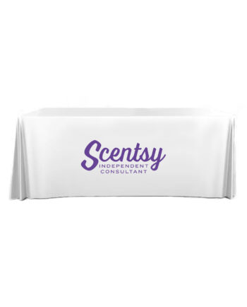 Authorized Scentsy Vendor  White Table Cover