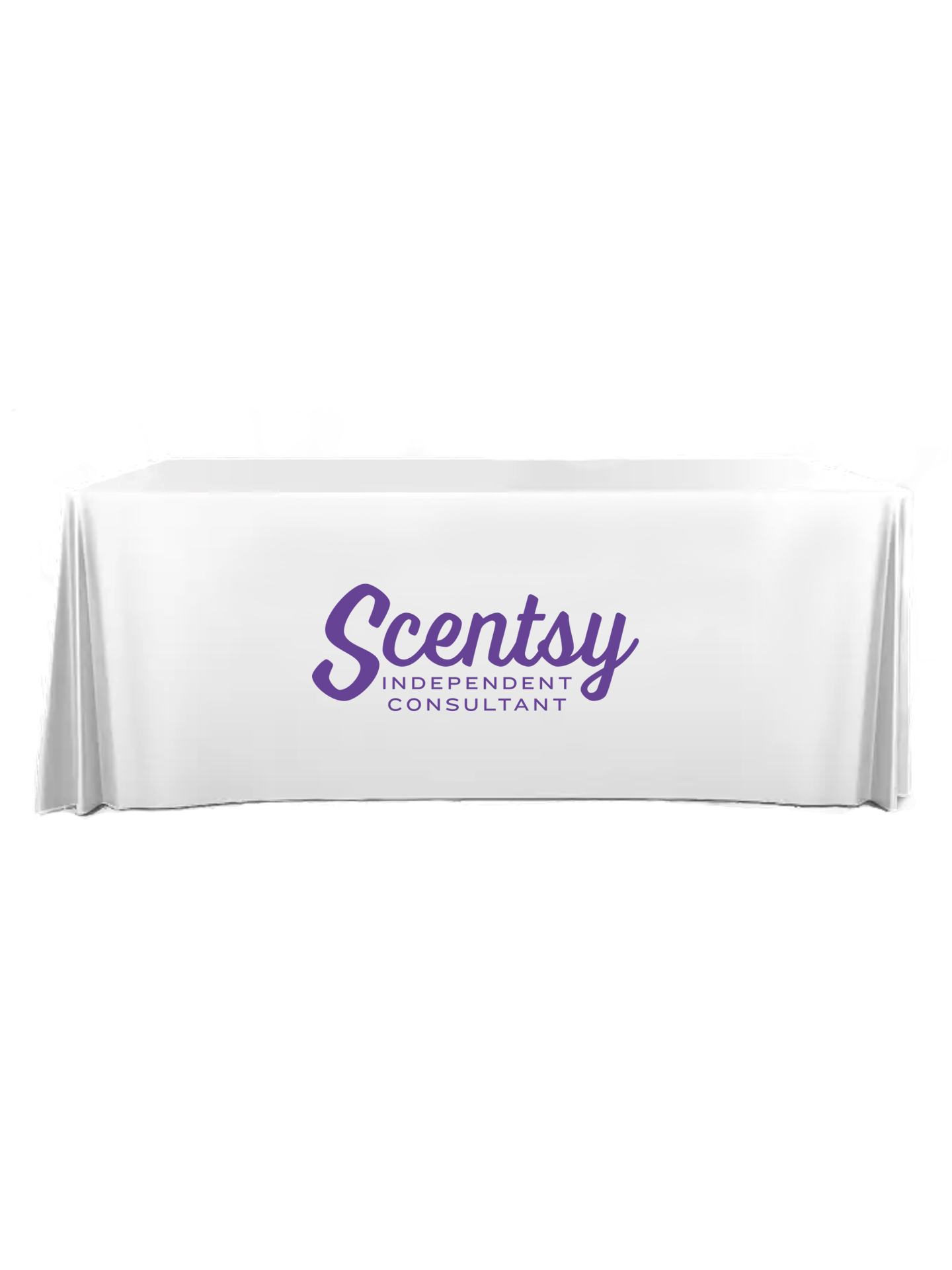 Authorized Scentsy Vendor White Table Cover