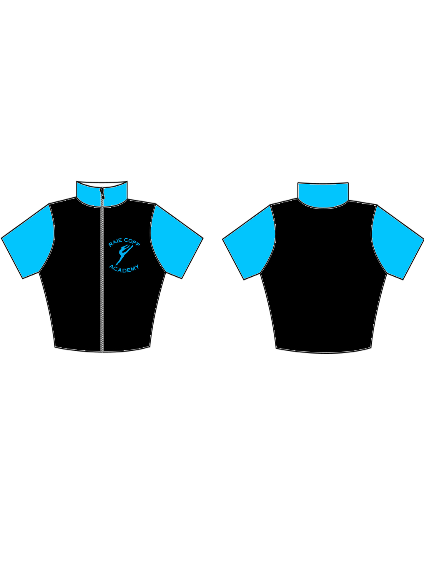 Raie Copp Academy Style 19 Custom Lycra Crop Top - **CUSTOM LYCRA 6-8 WEEK LEAD TIME**