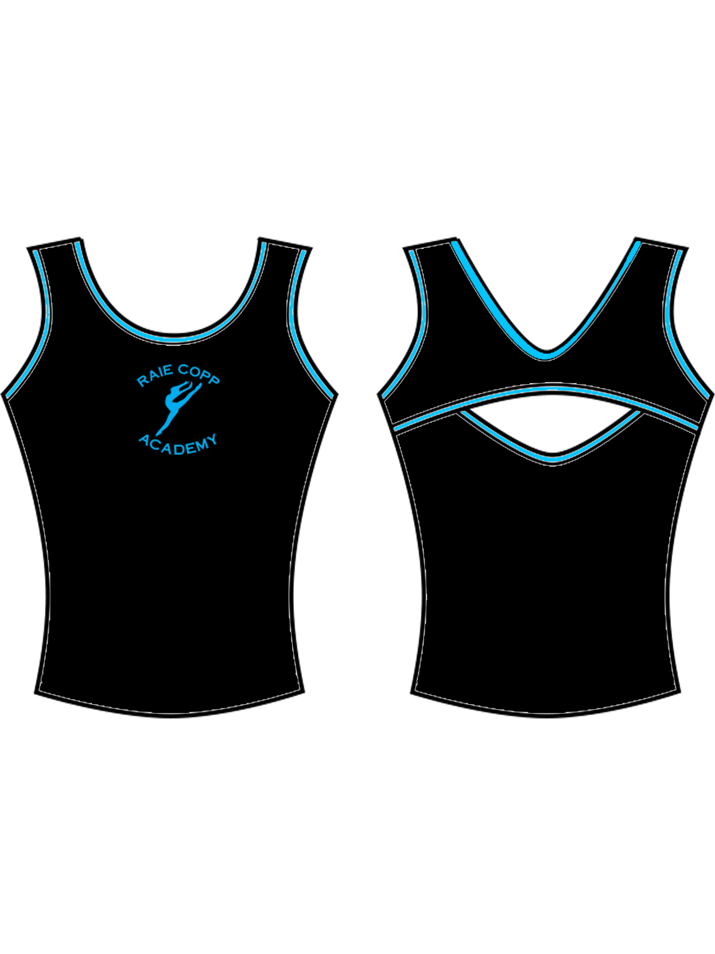 Raie Copp Academy Style 9 Custom Lycra Top - **CUSTOM LYCRA 6-8 WEEK LEAD TIME**