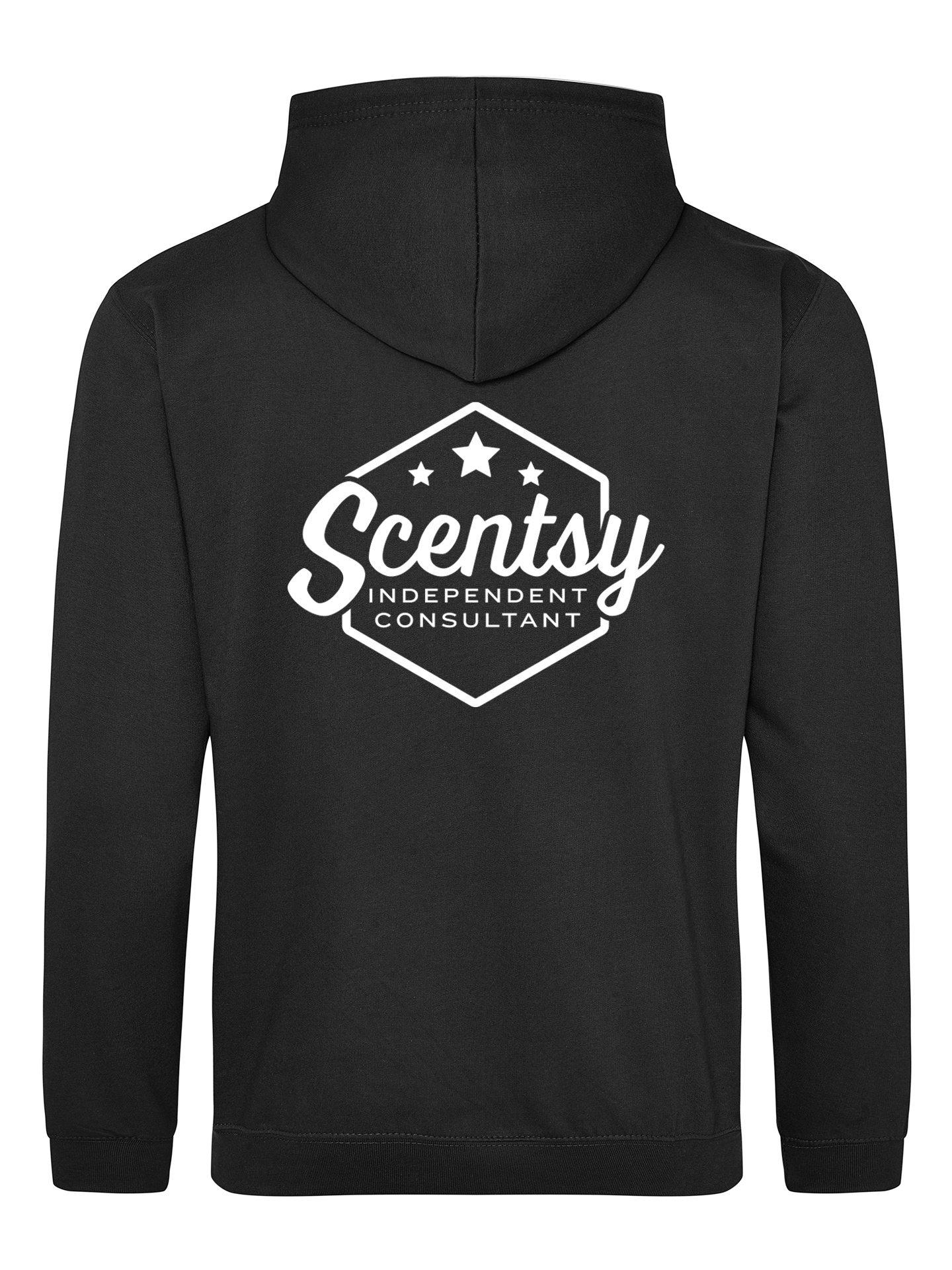Authorized Scentsy Vendor Zipped Hoodie - Hexagon Logo - Image 2
