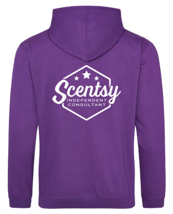 Authorized Scentsy Vendor Zipped Hoodie - Hexagon Logo