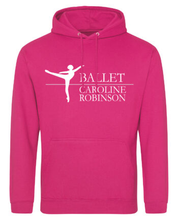 Caroline Robinson Ballet Hot Pink Pullover Hoodie