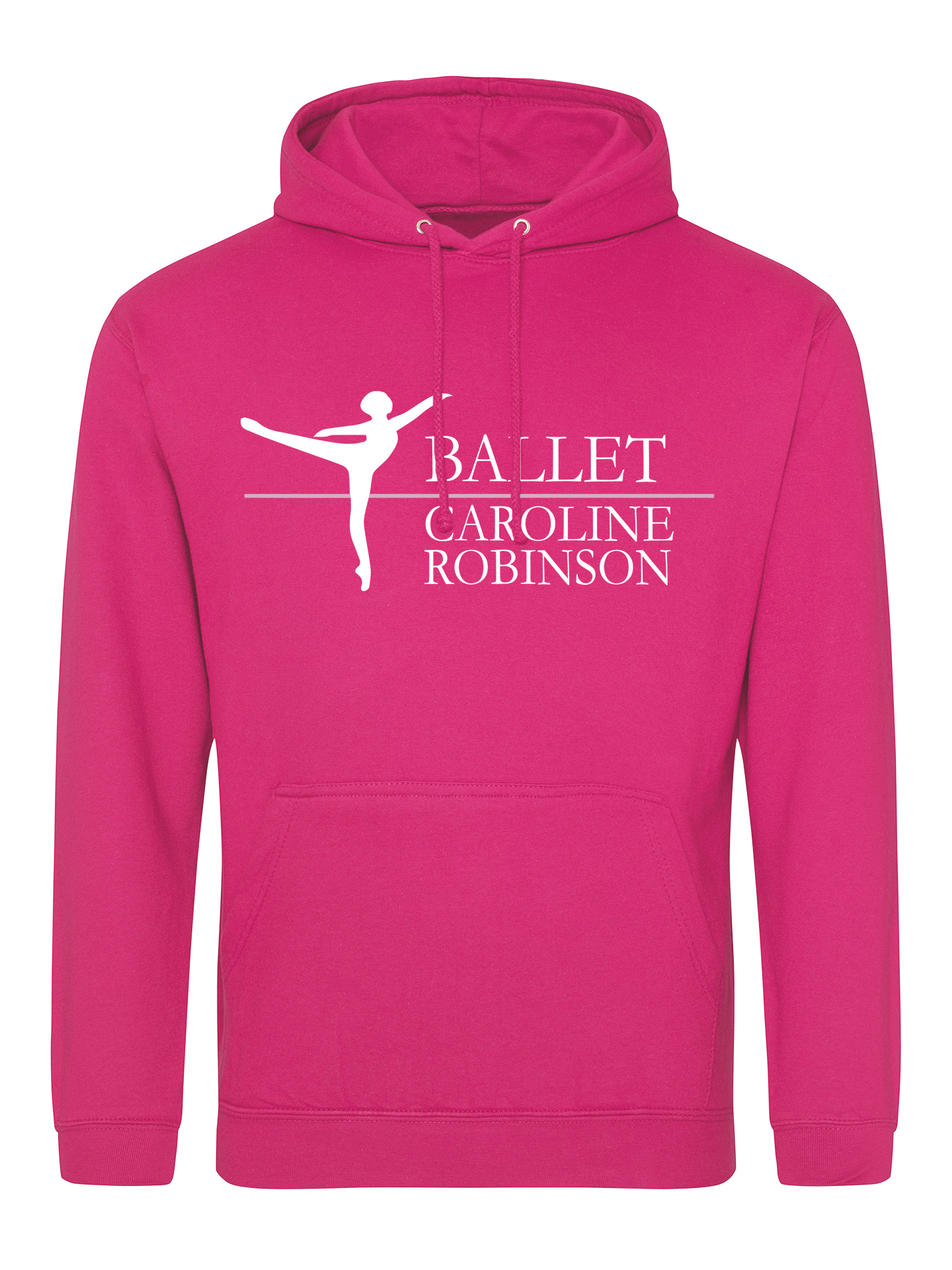 Caroline Robinson Ballet Hot Pink Pullover Hoodie