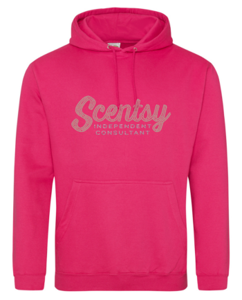 Authorized Scentsy Vendor Sparkle Hot Pink Pullover Hoodie