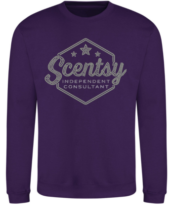 Authorized Scentsy Sparkle Purple Sweatshirt