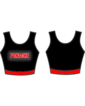 Panache Cheer And Dance Custom Lycra Crop Top - **CUSTOM LYCRA 6-8 WEEK LEAD TIME**