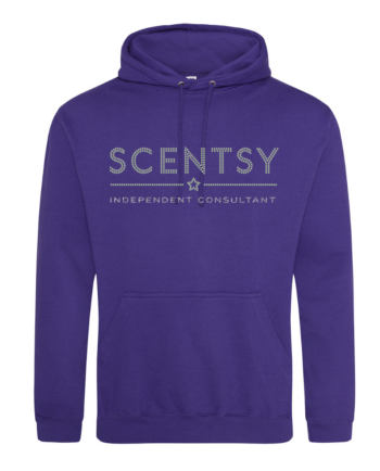 Authorized Scentsy Vendor Sparkle Purple Pullover Hoodie