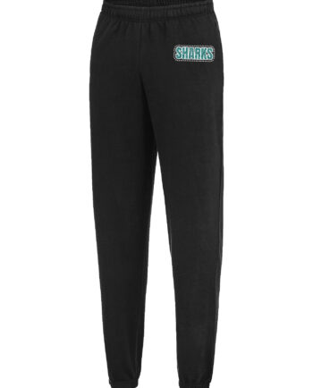 South West Sharks Black Cuffed Joggers