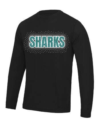 South West Sharks Black Long Sleeve T-Shirt