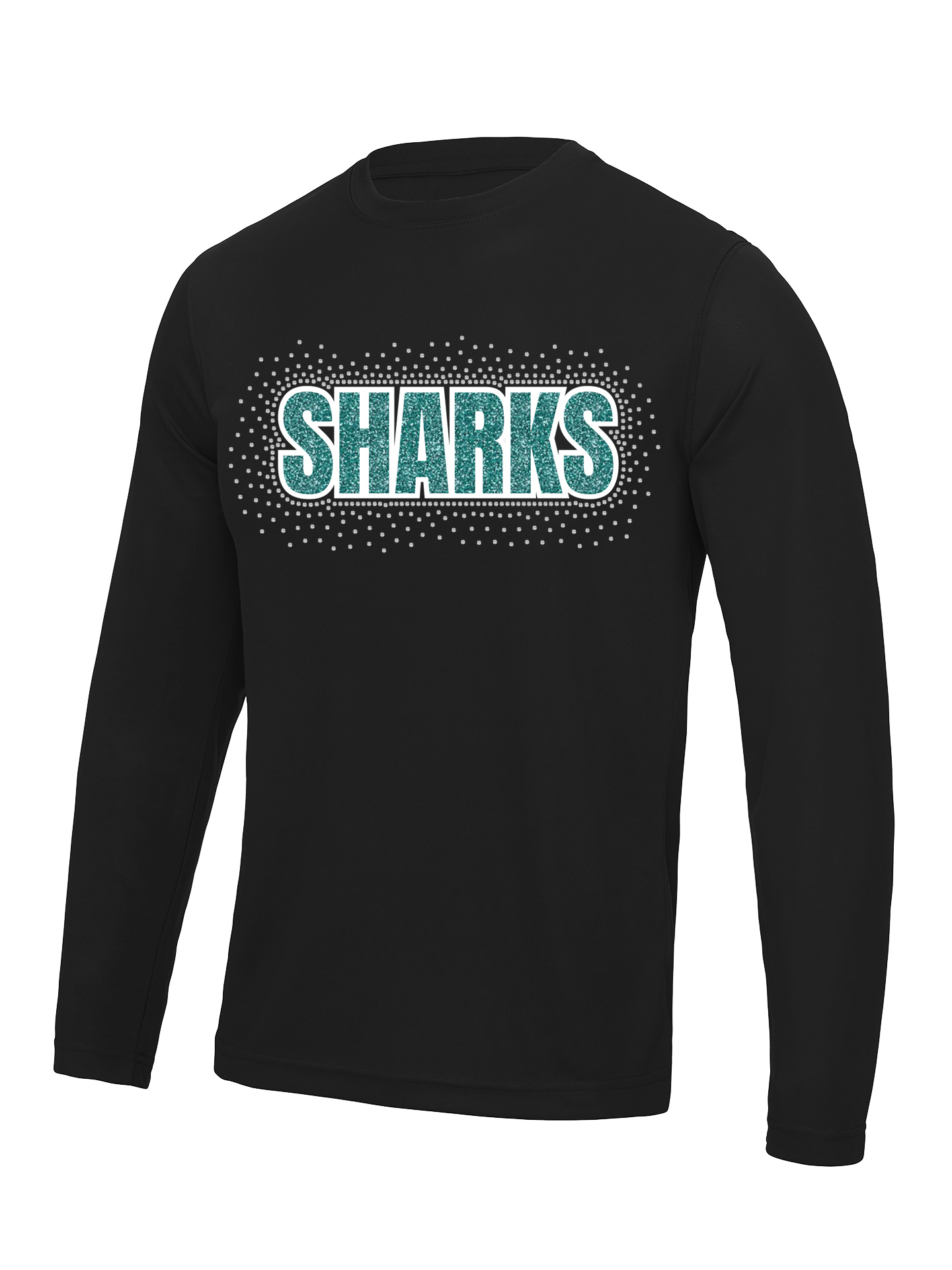 South West Sharks Black Long Sleeve T-Shirt