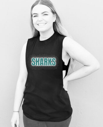 South West Sharks Black Open Side Vest