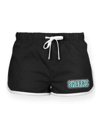 South West Sharks Black & White Retro Shorts
