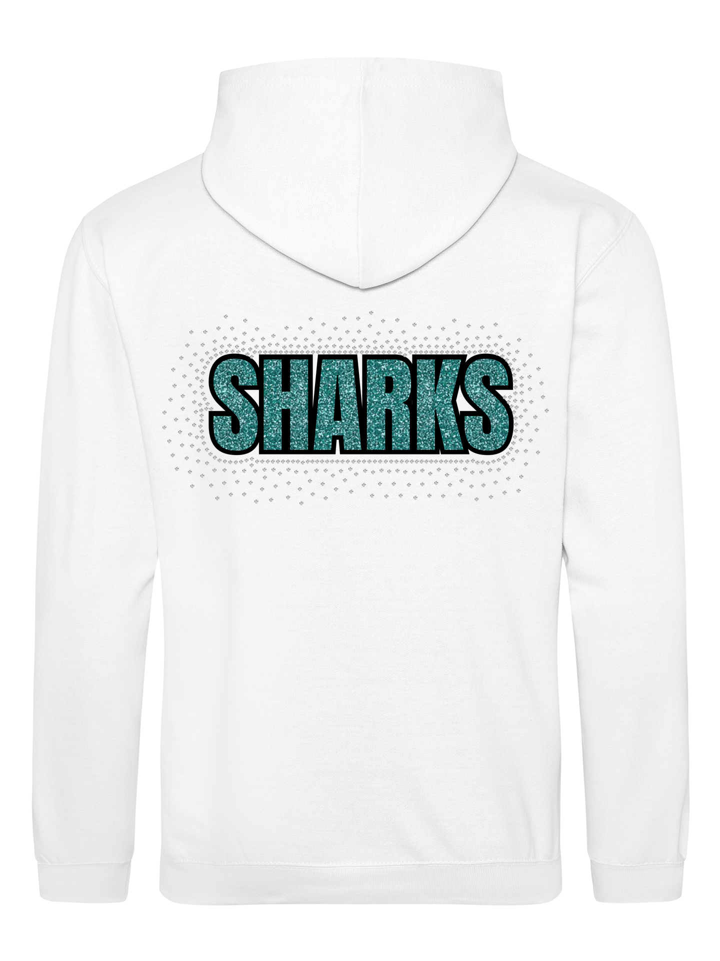 South West Sharks White Zipped Hoodie
