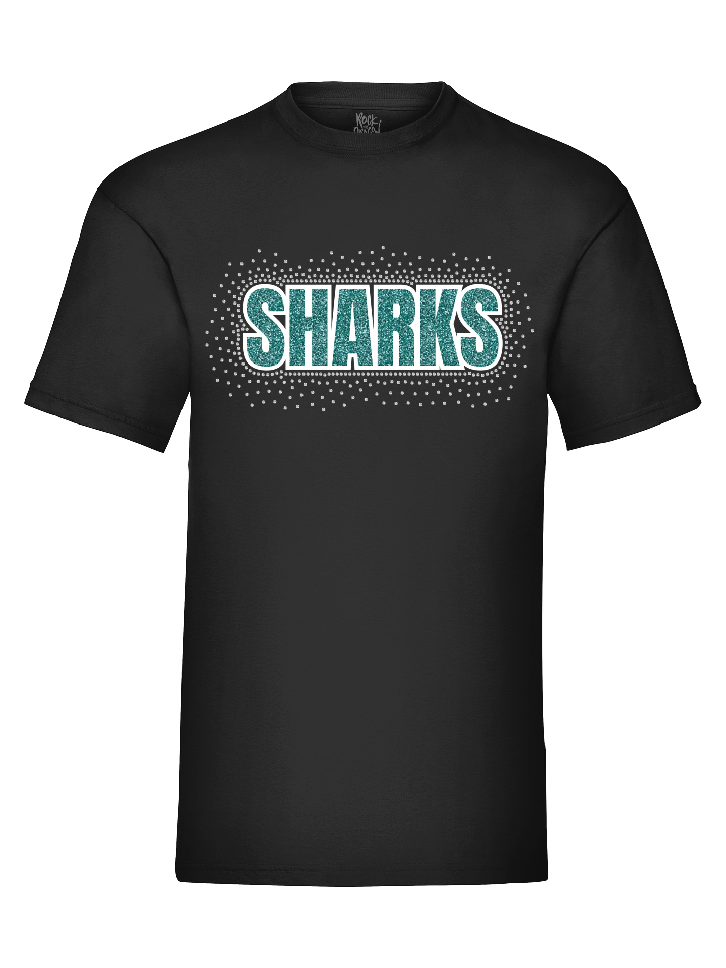 South West Sharks Black Sports Fabric T-Shirt