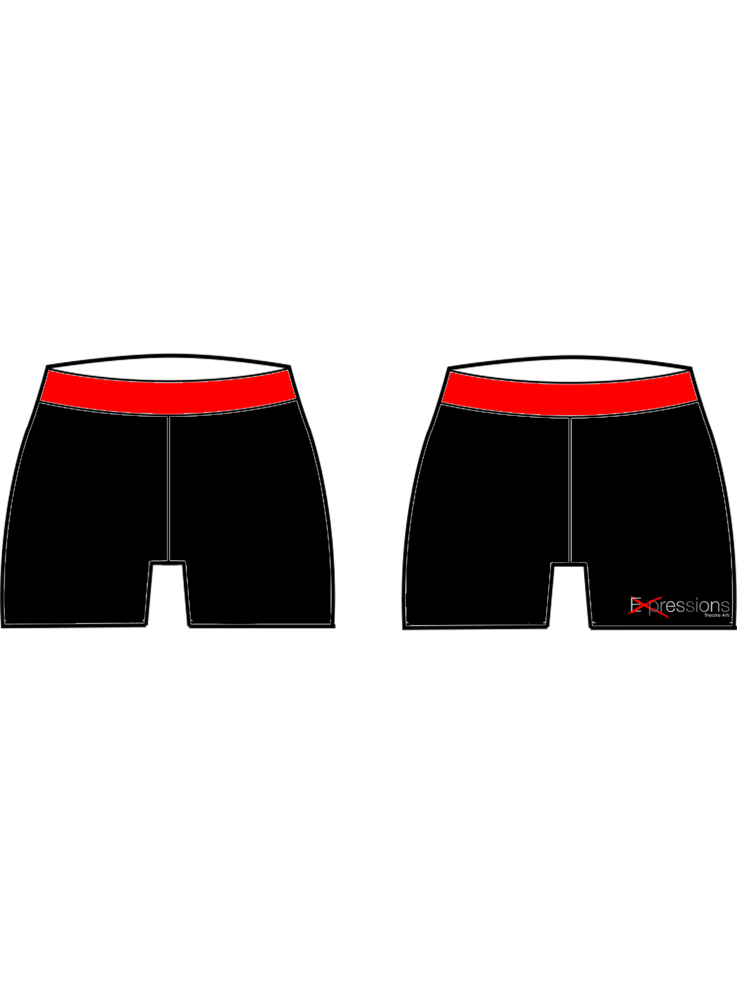 Expressions Theatre Arts Meryl Lycra Shorts *CUSTOM LYCRA - 6 to 8 WEEK LEADTIME*