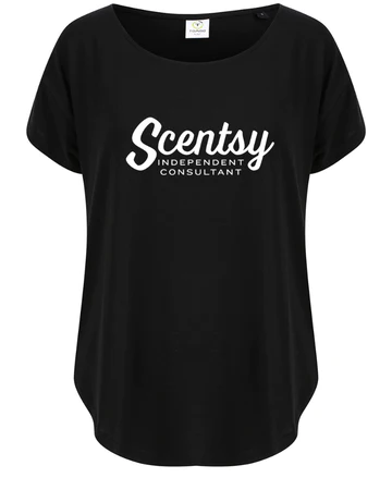 Authorized Scentsy Black Scoop Neck T - Shirt